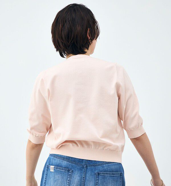 NOLLEY'S「《手洗い可能》コットンテックス6分袖カーディガン」|カーディガン|