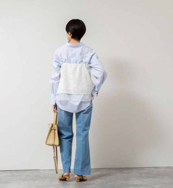 NOLLEY'S sophi「ウォッシャブルフェザースパンコールチュールキャミブラウス」|シャツ・ブラウス|