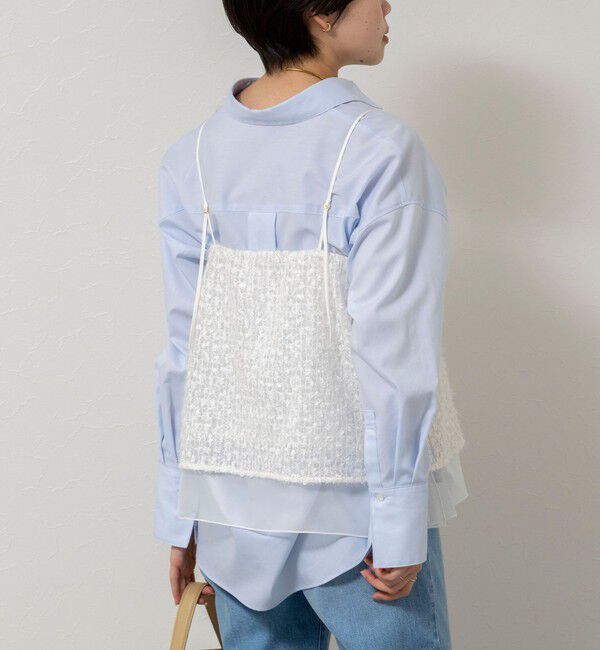 NOLLEY'S sophi「ウォッシャブルフェザースパンコールチュールキャミブラウス」|シャツ・ブラウス|