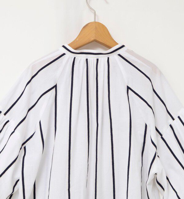 NOLLEY'S「ウォッシャブルドビーストライプブラウス」|シャツ・ブラウス|