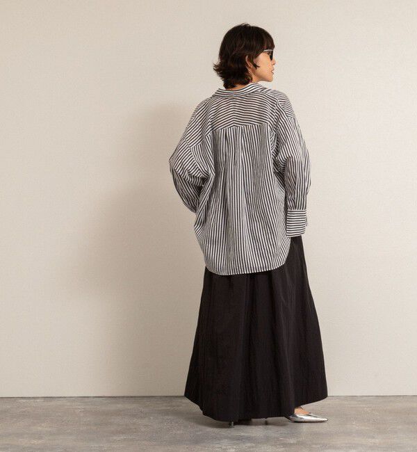 MAQWEL「【追加】【MAQWEL/マクウェル】ウォッシャブルソフトタフタワンピース」|ワンピース|