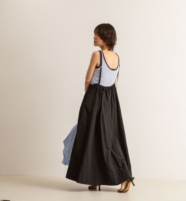 MAQWEL「【追加】【MAQWEL/マクウェル】ウォッシャブルソフトタフタワンピース」|ワンピース|