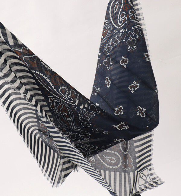 NOLLEY'S goodman「《HERNO》PAISLEY PRINT SCARF ペイズリープリント コットンスカーフ 26SS」|バンダナ・スカーフ|