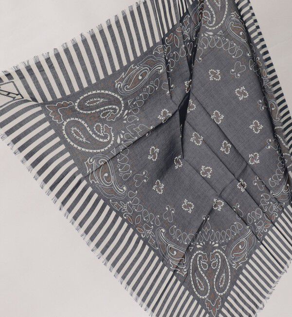 NOLLEY'S goodman「《HERNO》PAISLEY PRINT SCARF ペイズリープリント コットンスカーフ 26SS」|バンダナ・スカーフ|