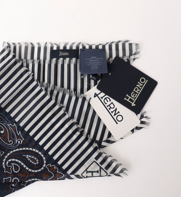 NOLLEY'S goodman「《HERNO》PAISLEY PRINT SCARF ペイズリープリント コットンスカーフ 26SS」|バンダナ・スカーフ|