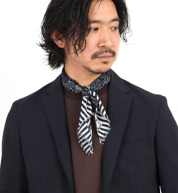 NOLLEY'S goodman「《HERNO》PAISLEY PRINT SCARF ペイズリープリント コットンスカーフ 26SS」|バンダナ・スカーフ|