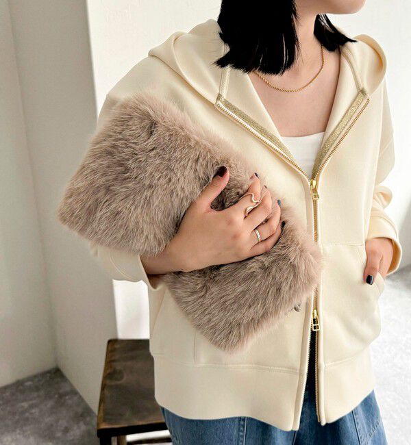 fredy emue「エコファースクエアワンショルバック」|ハンドバッグ|ベージュ