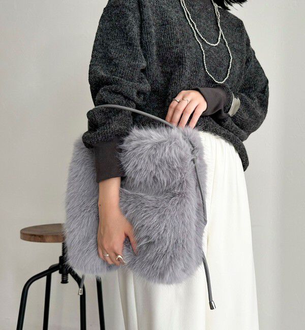 fredy emue「エコファースクエアワンショルバック」|ハンドバッグ|