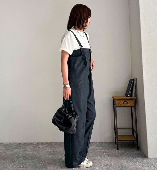 fredy emue「【WEB限定カラーあり】サテン半袖Tシャツブラウス」|シャツ・ブラウス|