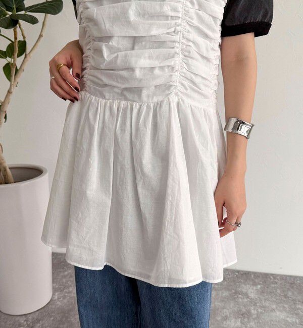 fredy emue「ギャザーキャミソールビスチェ」|キャミソール|