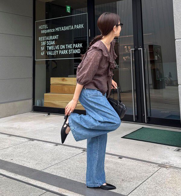 fredy emue「レースフリルカラーブラウス」|シャツ・ブラウス|