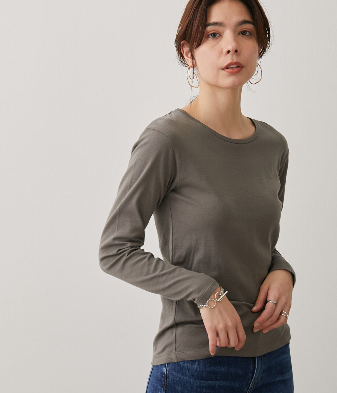 SALON adam et rope'「【Smile Cotton】クルーネックプルオーバー」|Tシャツ・カットソー|