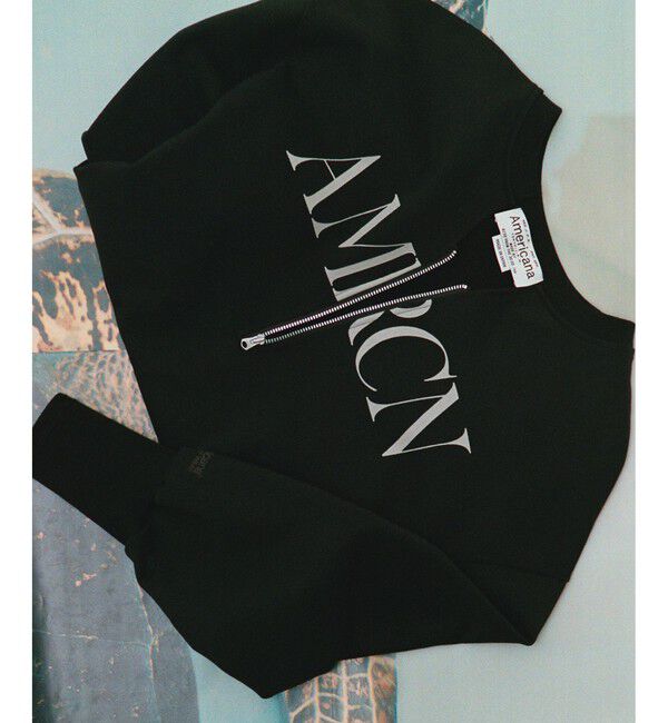 SALON adam et rope'「【Americana（アメリカーナ） for SALON】ロゴジップスウェット」|スウェット・ジャージ|