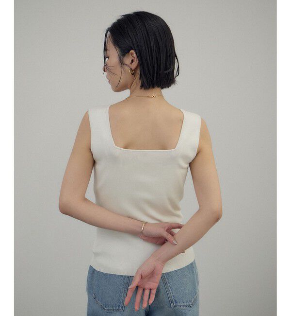 SALON adam et rope'「シルクリブタンクトップ」|タンクトップ|