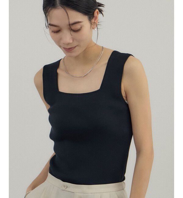 SALON adam et rope'「シルクリブタンクトップ」|タンクトップ|