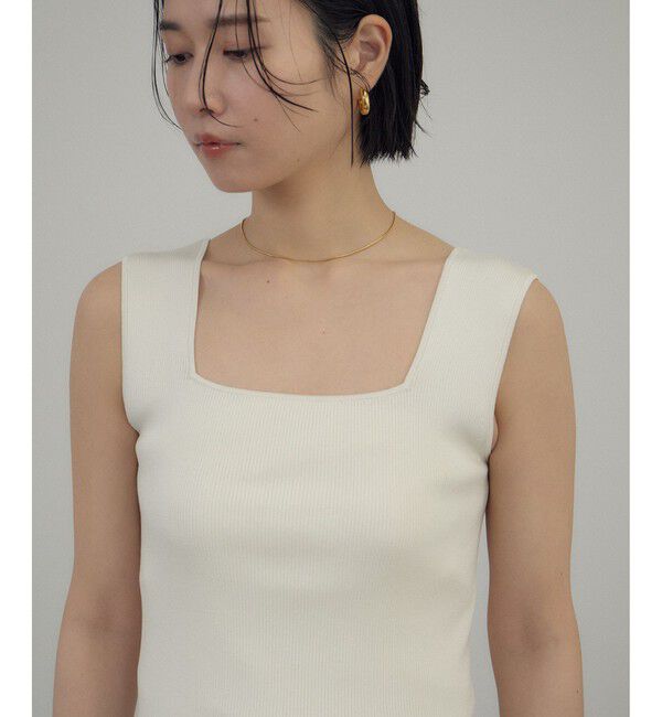 SALON adam et rope'「シルクリブタンクトップ」|タンクトップ|