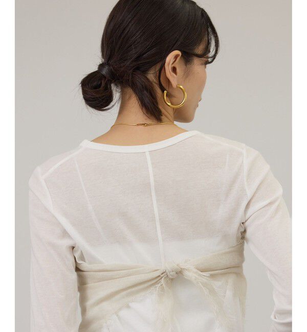 SALON adam et rope'「【WEB限定】ハイツイストシアーロンT」|Tシャツ・カットソー|