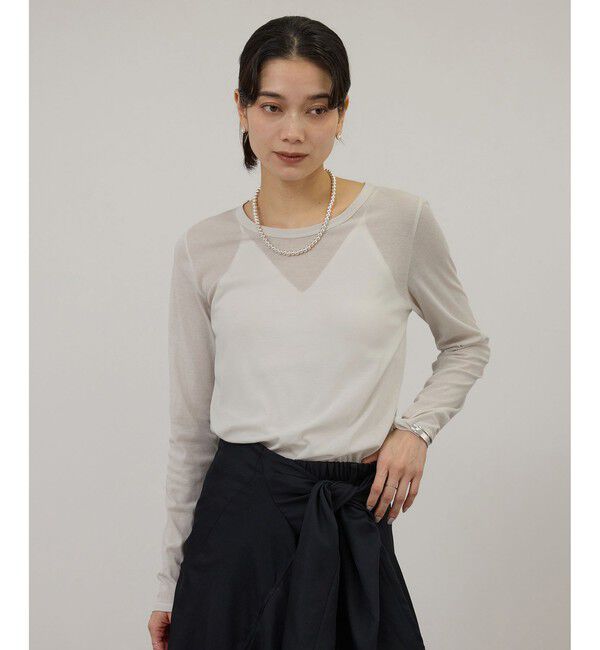 SALON adam et rope'「【WEB限定】ハイツイストシアーロンT」|Tシャツ・カットソー|