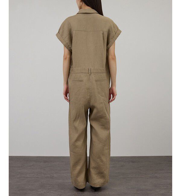 SALON adam et rope'「【WEB限定】ヨーロピアンリネンテーラードオールインワン」|オールインワン|