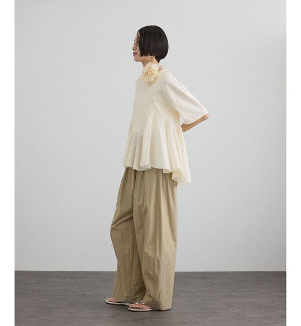 SALON adam et rope'「【AAYUSHI（アユーシ） for SALON】別注ペプラムラッフルTシャツ」|Tシャツ・カットソー|