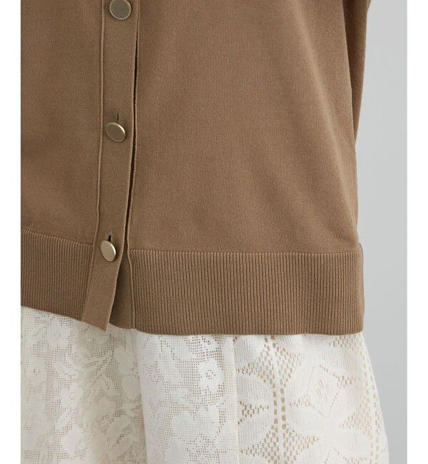 SALON adam et rope'「【WEB限定】ドライタッチメタルボタンニットジレ / ベスト［洗える］」|ベスト・ジレ|