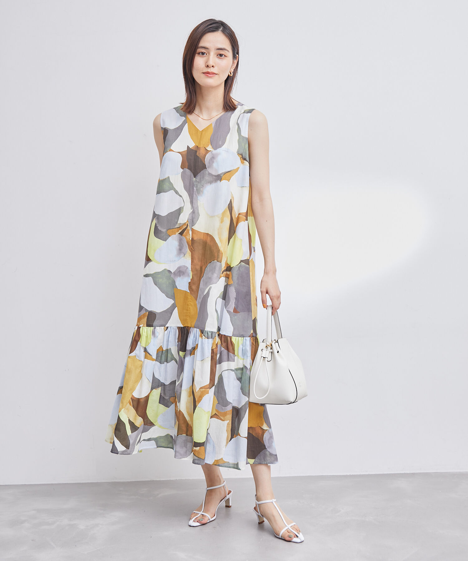 ROPE「ナロークロスストラップヒールサンダル」|サンダル|