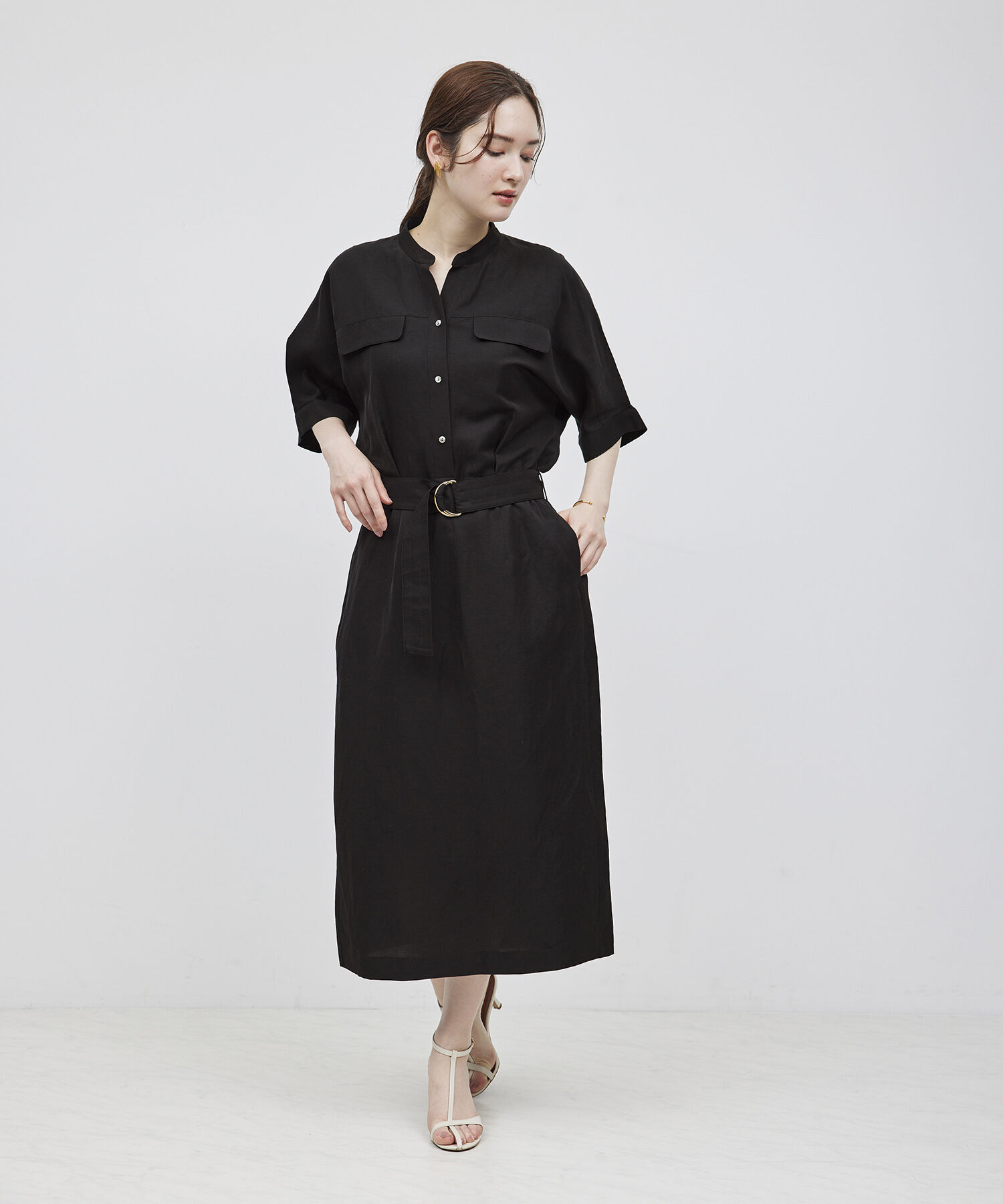 ROPE「スキッパーIラインワンピース」|ワンピース|