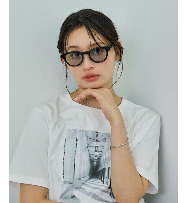 ROPE「【WEB・一部店舗限定】ウェリントンフレームUVカットグラス/ケースセット」|サングラス|ブラック(01)