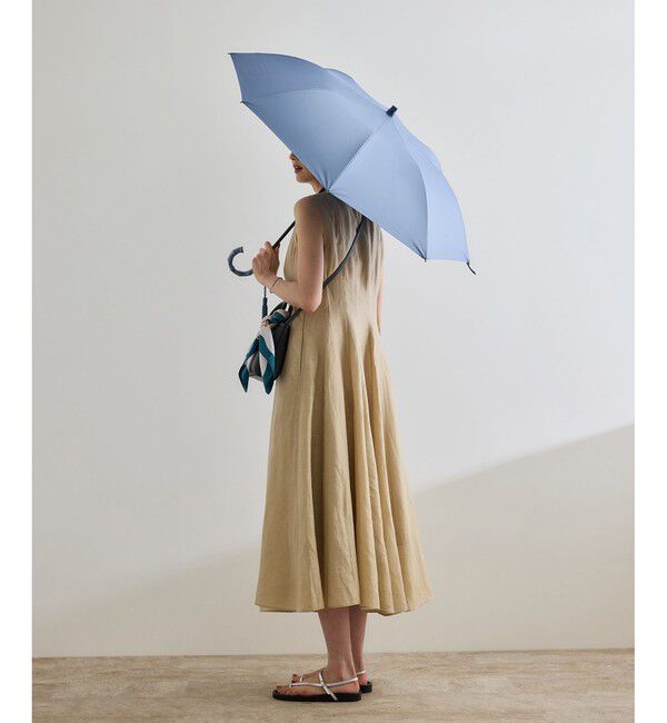 ROPE「【晴雨兼用・高機能】２段式開閉 折りたたみバンブーパラソル【UVカット/遮光・遮熱・防水効果】」|傘|