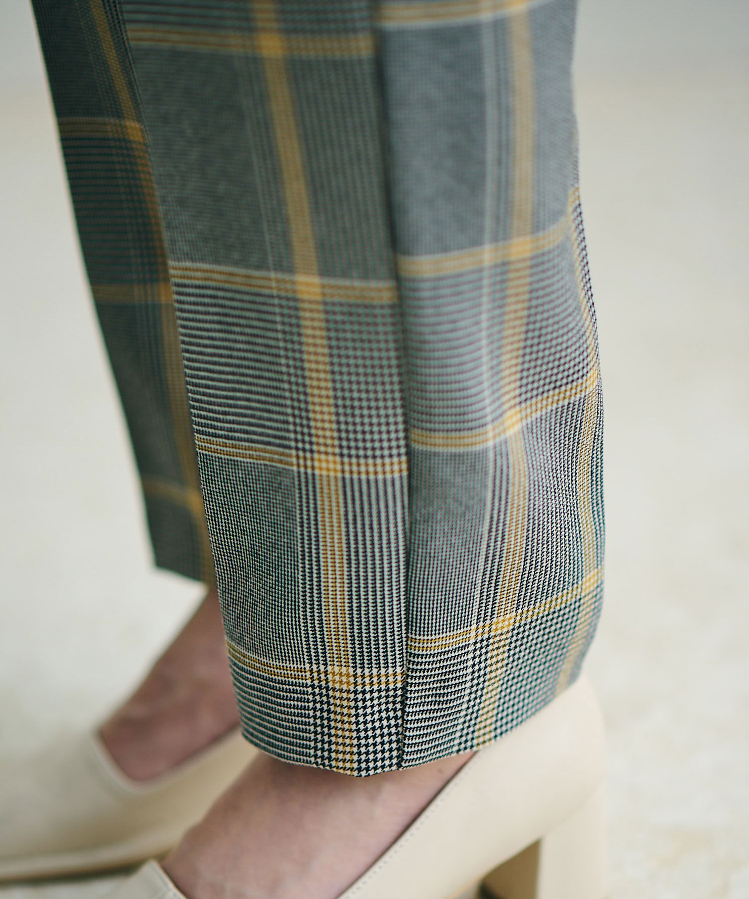 VIS「【Washable・EASY CARE】エコウールタッチテーパードパンツ【sustainable】」|スラックス|