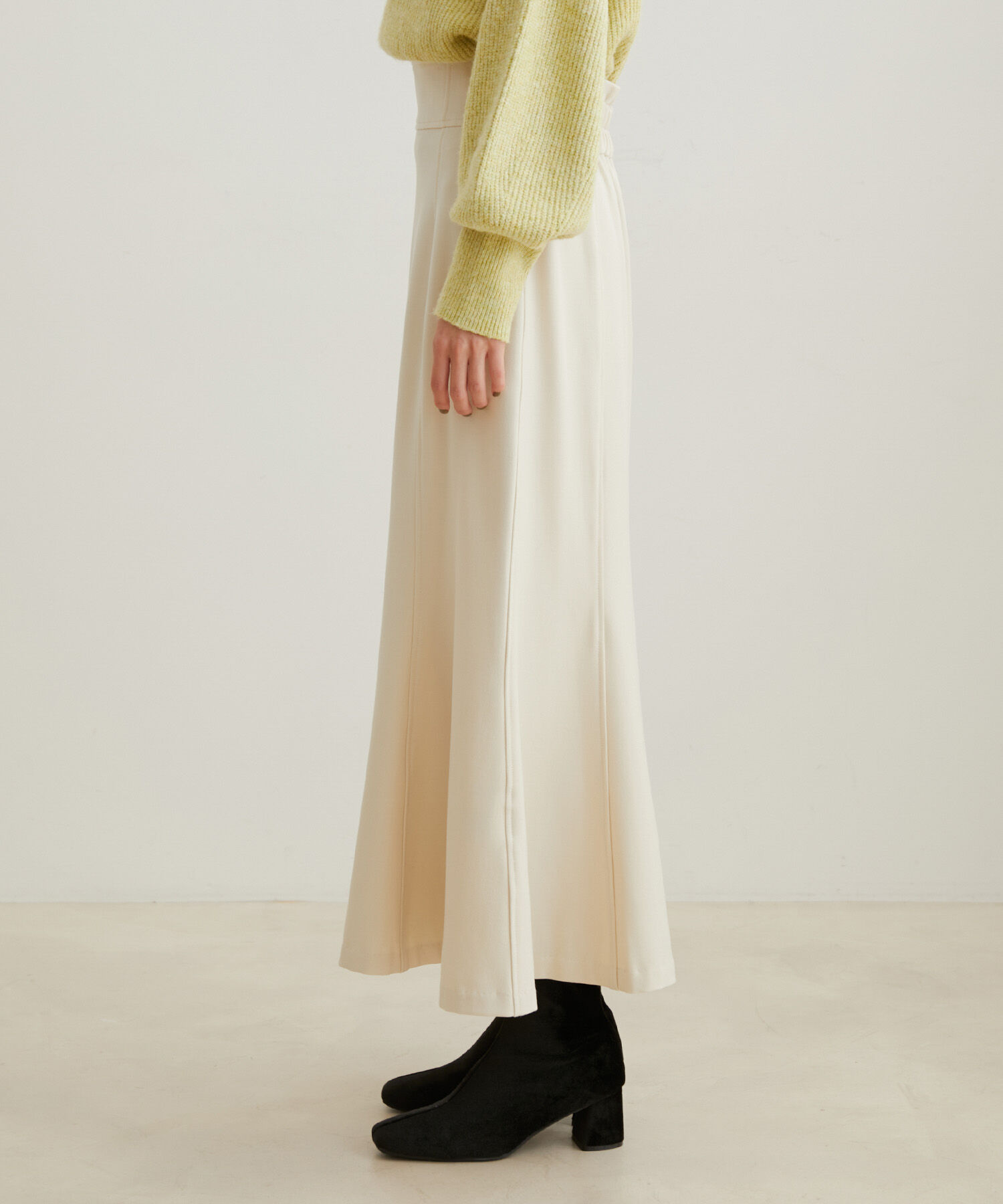 VIS「【HOT BEAUTY STRETCH】チェック＆無地マーメイドスカート【洗える】」|スカート|