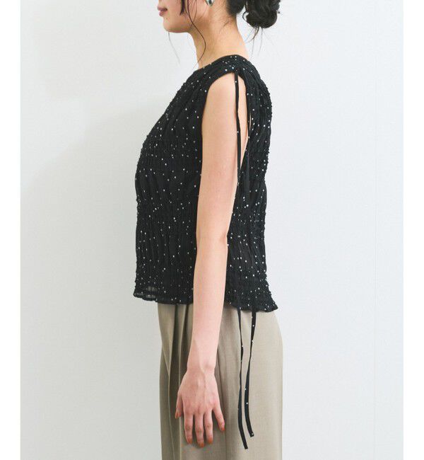 VIS「プリーツシアーシャーリングブラウス」|シャツ・ブラウス|