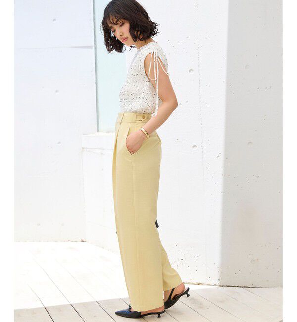 VIS「プリーツシアーシャーリングブラウス」|シャツ・ブラウス|