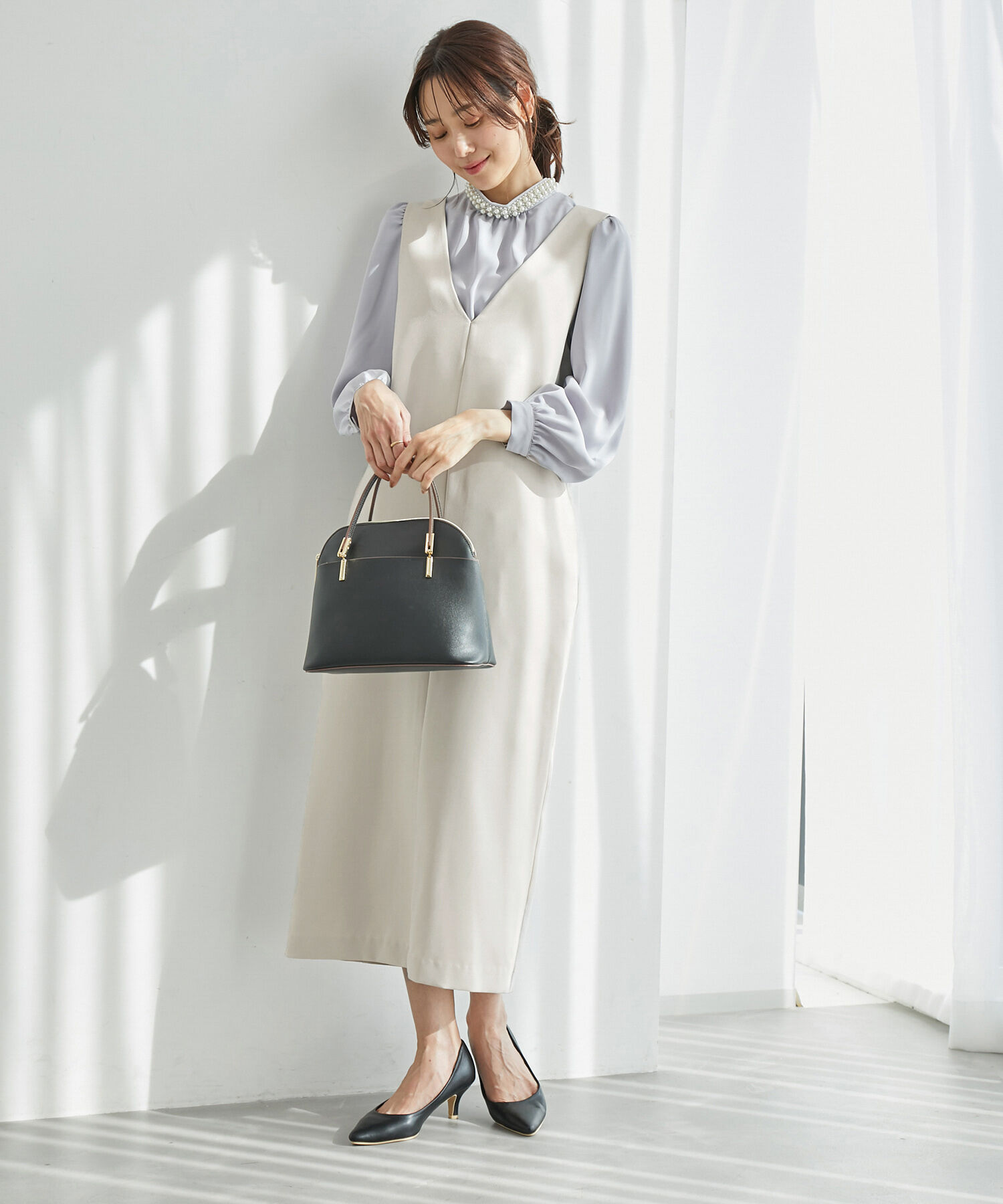 Rope&rsquo;Picnic「ブライトシリーズ/ジャンパースカート/2WAY・リンクコーデ」|ジャンパースカート|