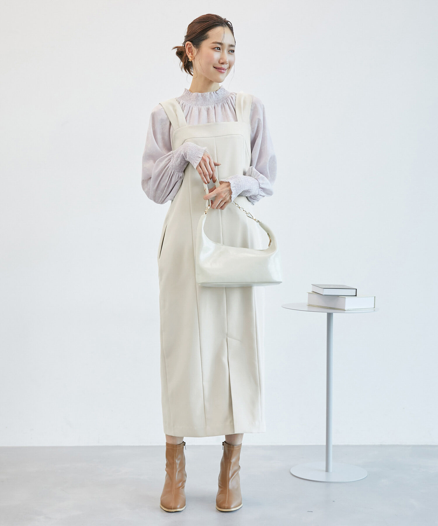 Rope&rsquo;Picnic「ブライトシリーズ/ジャンパースカート/2WAY・リンクコーデ」|ジャンパースカート|