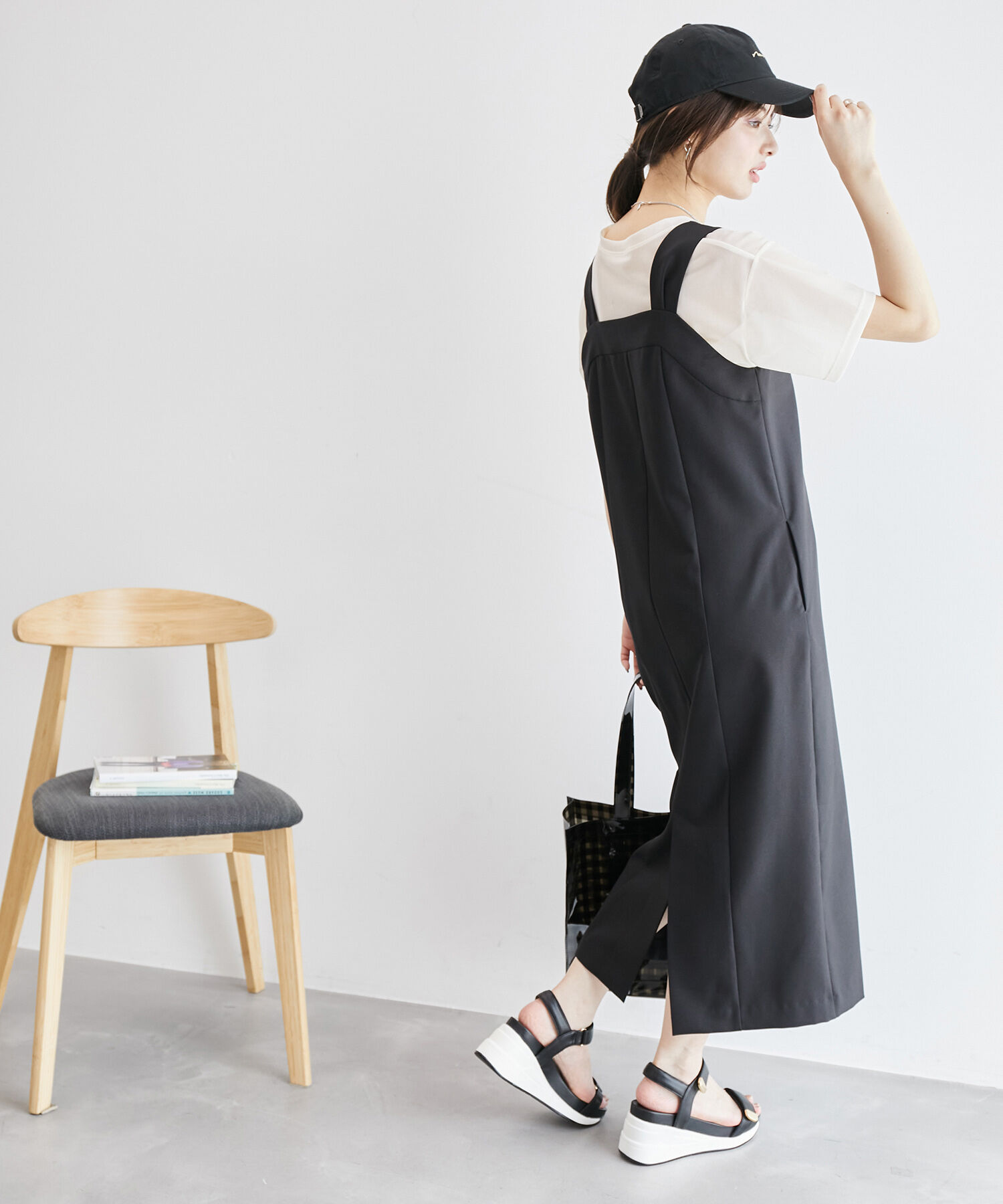 Rope&rsquo;Picnic「ブライトシリーズ/ジャンパースカート/2WAY・リンクコーデ」|ジャンパースカート|