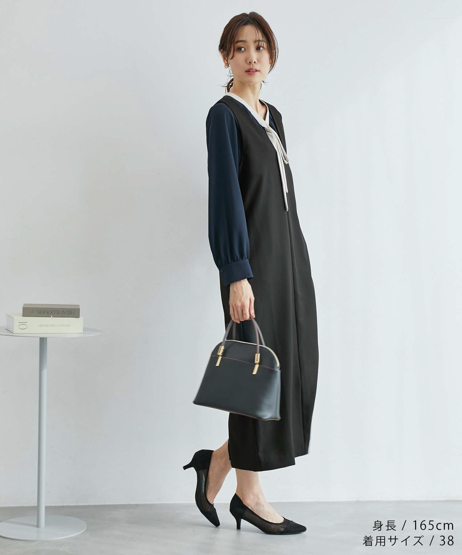 Rope&rsquo;Picnic「ブライトシリーズ/ジャンパースカート/2WAY・リンクコーデ」|ジャンパースカート|