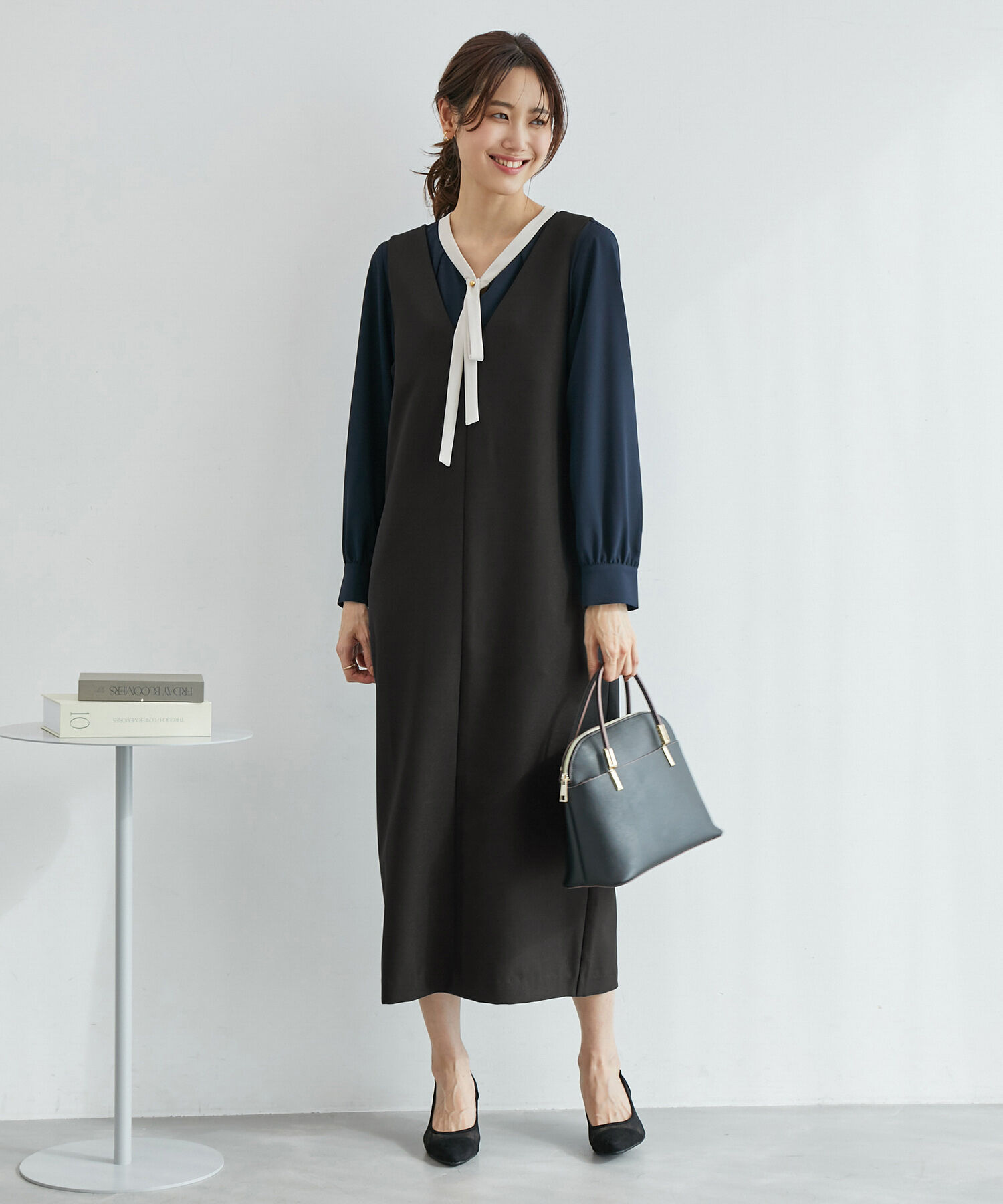 Rope&rsquo;Picnic「ブライトシリーズ/ジャンパースカート/2WAY・リンクコーデ」|ジャンパースカート|