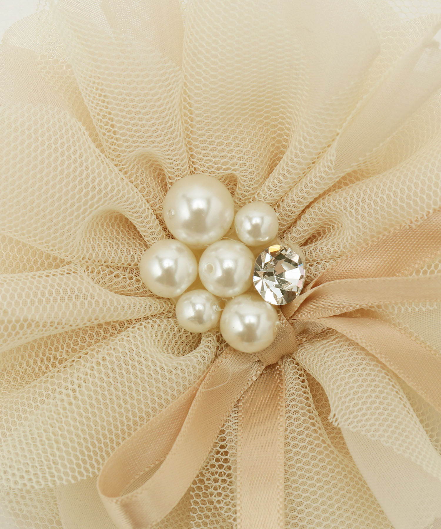 ROPE PICNIC PASSAGE「チュールMIXフラワーコサージュ」|ブローチ・コサージュ|