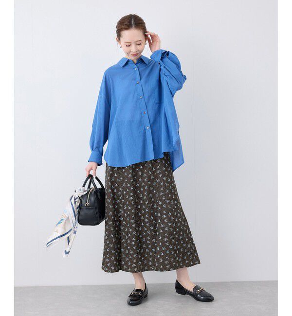 Rope&rsquo;Picnic「小花柄セミフレアロングスカート」|スカート|