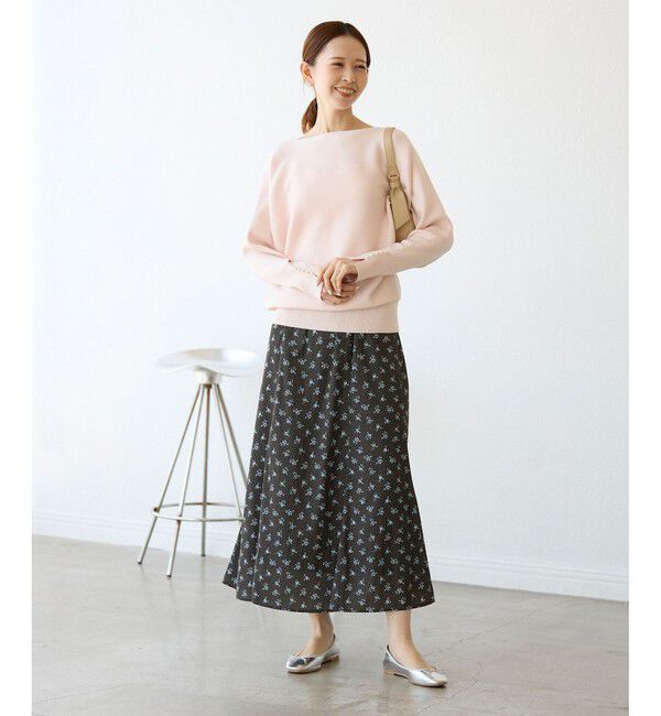 Rope&rsquo;Picnic「小花柄セミフレアロングスカート」|スカート|