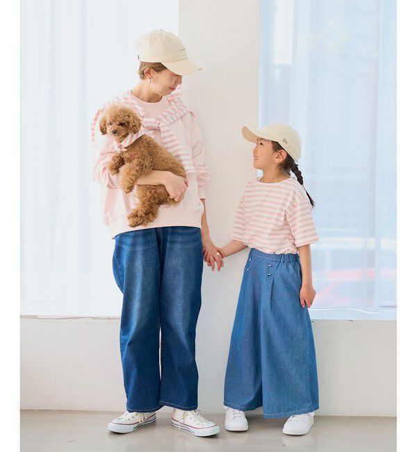 Rope&rsquo;Picnic「刺繍入りボーダーカットトップス」|Tシャツ・カットソー|