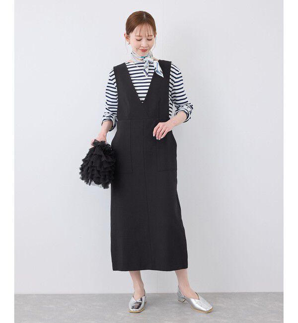 Rope&rsquo;Picnic「デザインポケットジャンパースカート」|ワンピース|