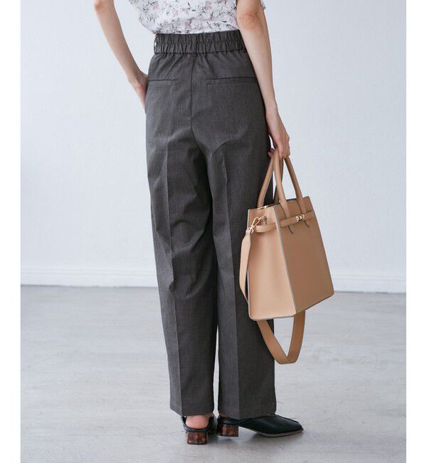 Rope&rsquo;Picnic「【UVカット・接触冷感】タックチノワイドパンツ」|チノ|