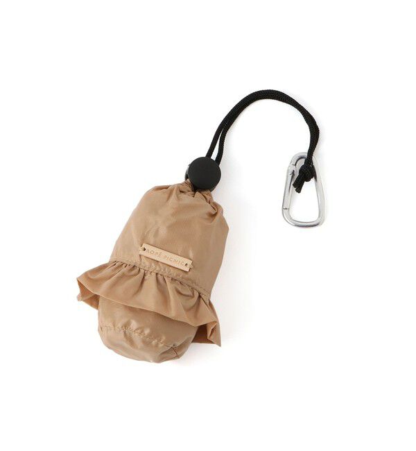ROPE PICNIC PASSAGE「チャーム型カラビナ付きフリルエコバッグ」|エコバッグ|