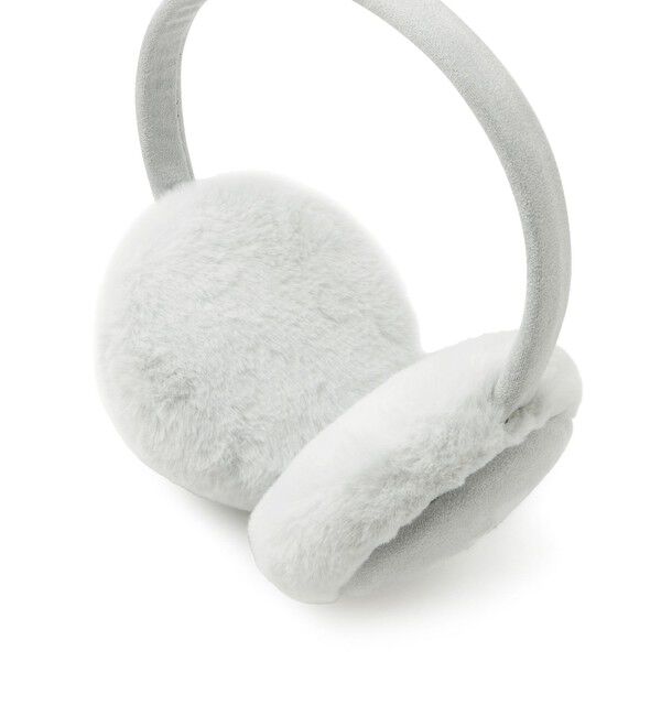 ROPE PICNIC PASSAGE「リボン刺繍スウェード&times;フェイクファーイヤーマフ」|イヤーマフ|