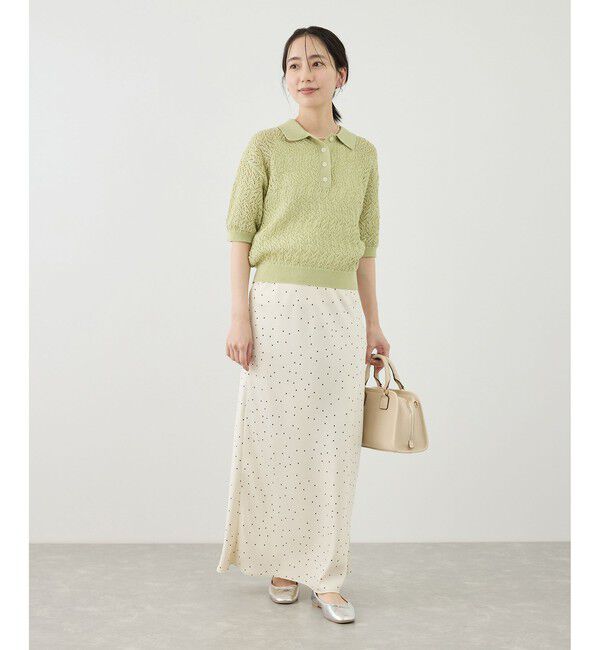 Rope&rsquo;Picnic「レースポロニット」|ニット・セーター|