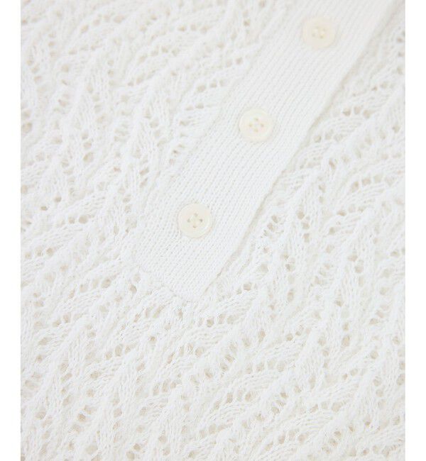 Rope&rsquo;Picnic「レースポロニット」|ニット・セーター|