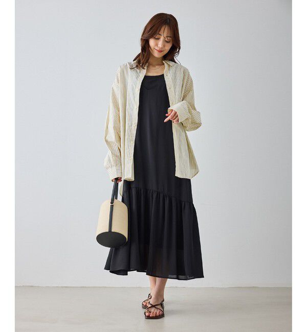 Rope&rsquo;Picnic「【BEVERLYHILLS POLO CLUB・一部店舗限定】ストライプビッグシルエットシャツ」|シャツ・ブラウス|