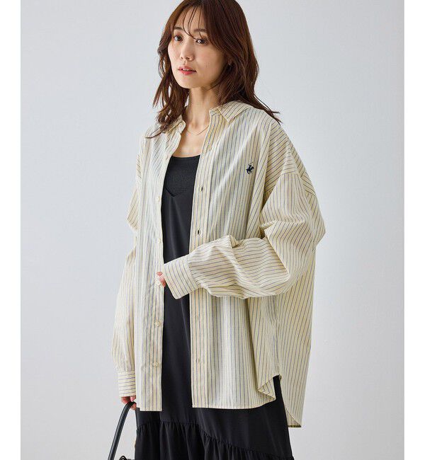 Rope&rsquo;Picnic「【BEVERLYHILLS POLO CLUB・一部店舗限定】ストライプビッグシルエットシャツ」|シャツ・ブラウス|